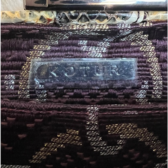 Kotur Box Espey Elaphe Minaudiere Clutch embossed snakeskin - Picture 9 of 17